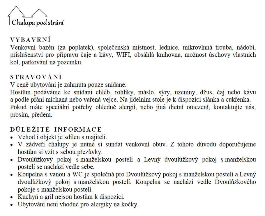 Chalupa pod strání Teleci Esterno foto